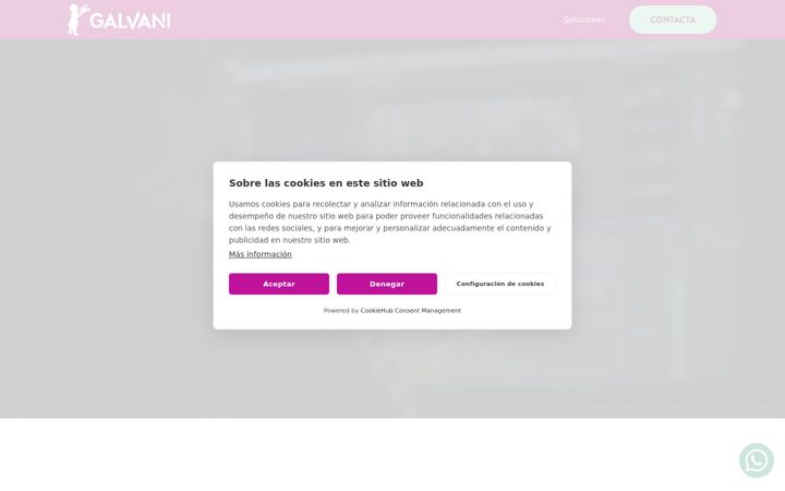 Screenshot of galvanistudios.es