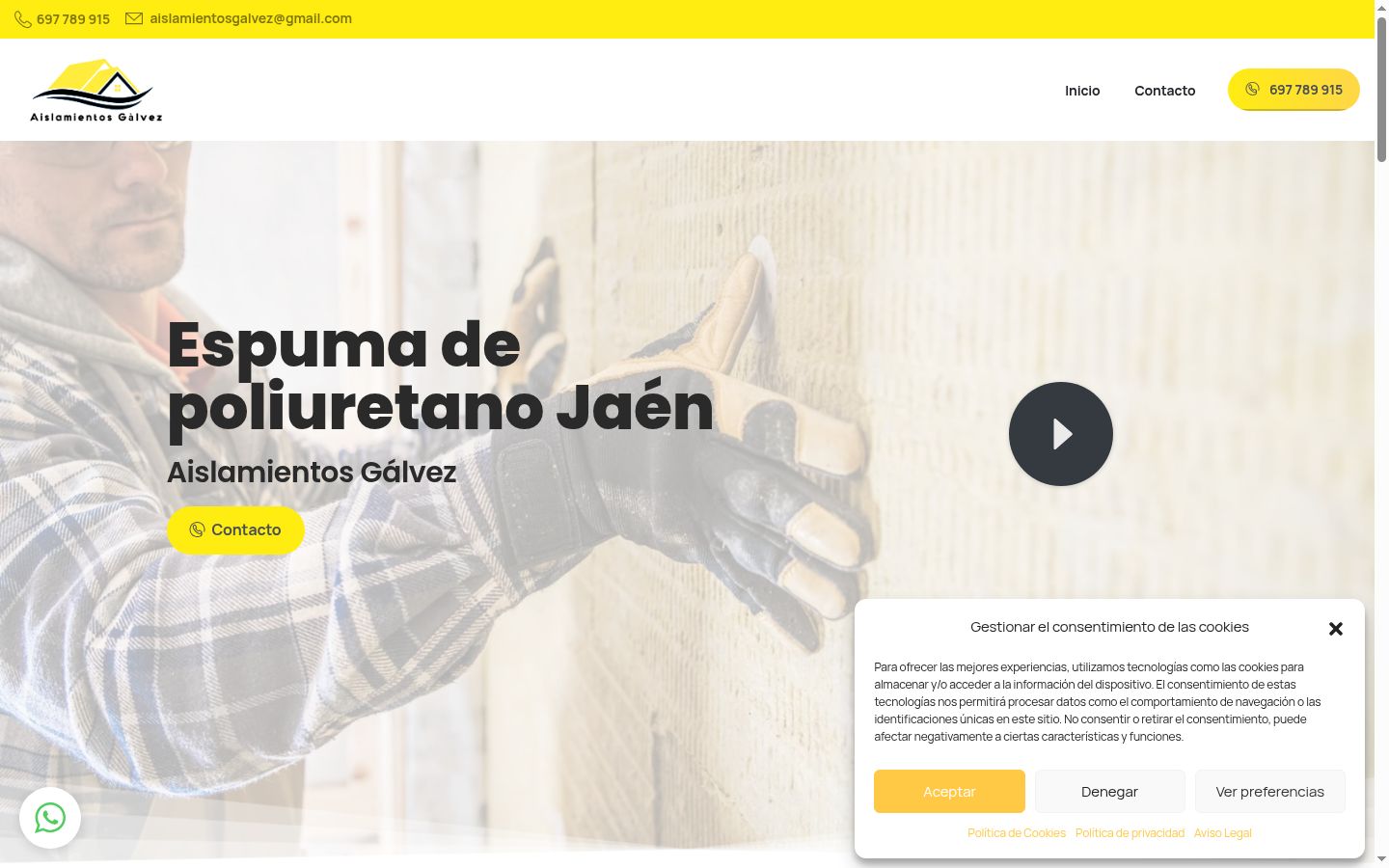 Screenshot tal-banner tal-kunsens muri qabel kwalunkwe interazzjoni