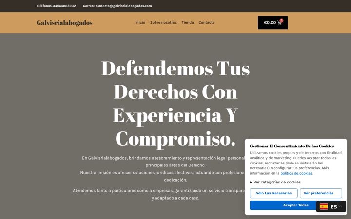 Screenshot of galvisrialabogados.com