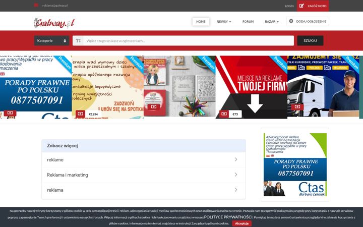 Screenshot of galway.pl