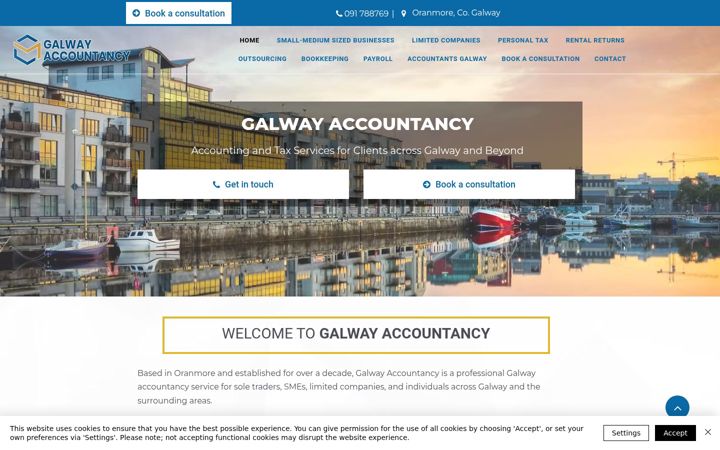Ekraanipilt saidist galwayaccountancy.ie