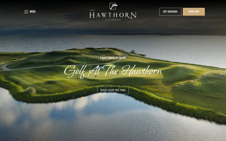 Ekraanipilt saidist galwaybaygolf.ie