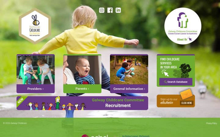Screenshot of galwaychildcare.com