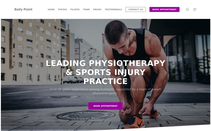 Screenshot of galwayphysio.ie