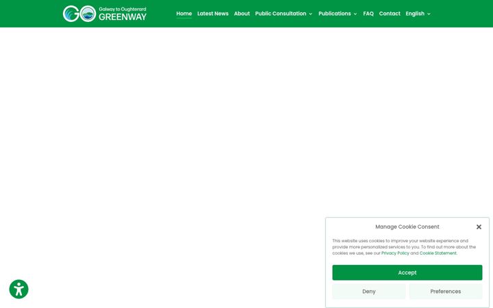 Screenshot of galwaytooughterardgreenway.ie