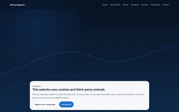 Screenshot of galyamin.com