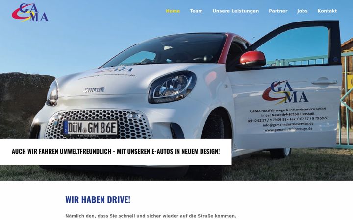 Screenshot of gama-nutzfahrzeuge.de