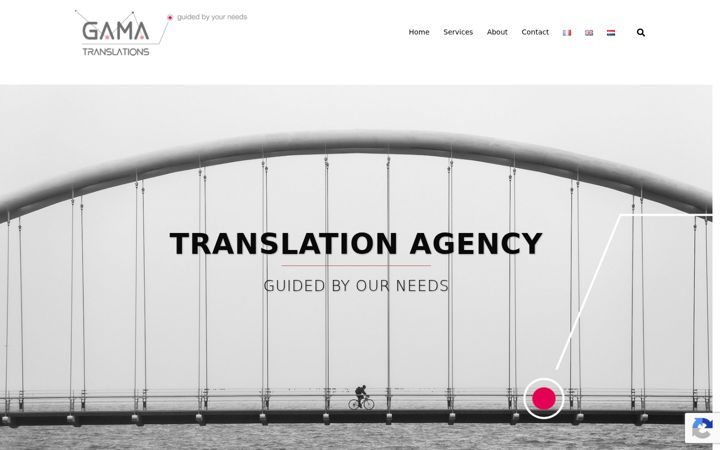 Screenshot of gama-translations.com