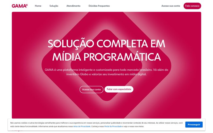 Screenshot of gama.globo
