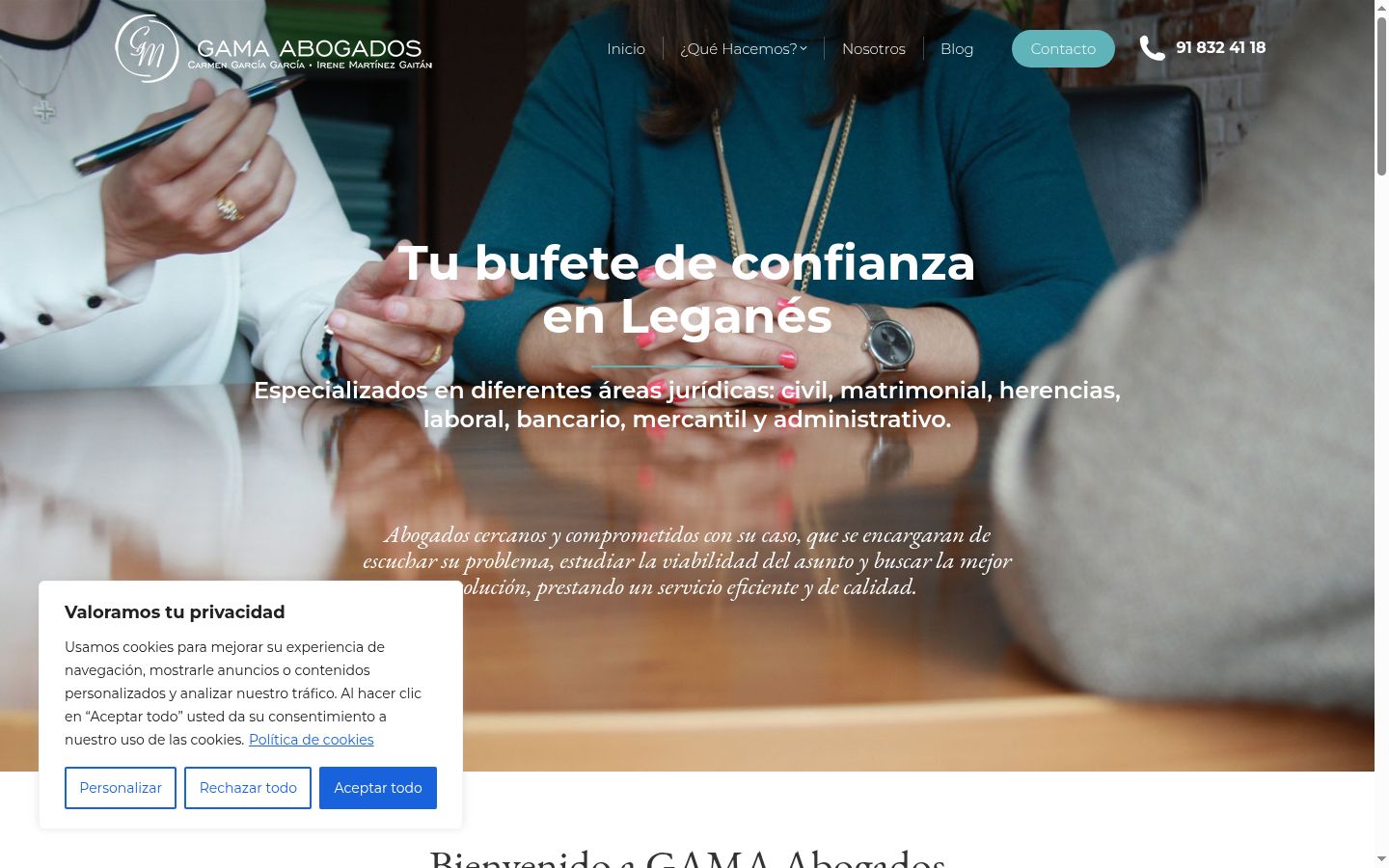 Screenshot tal-banner tal-kunsens muri qabel kwalunkwe interazzjoni