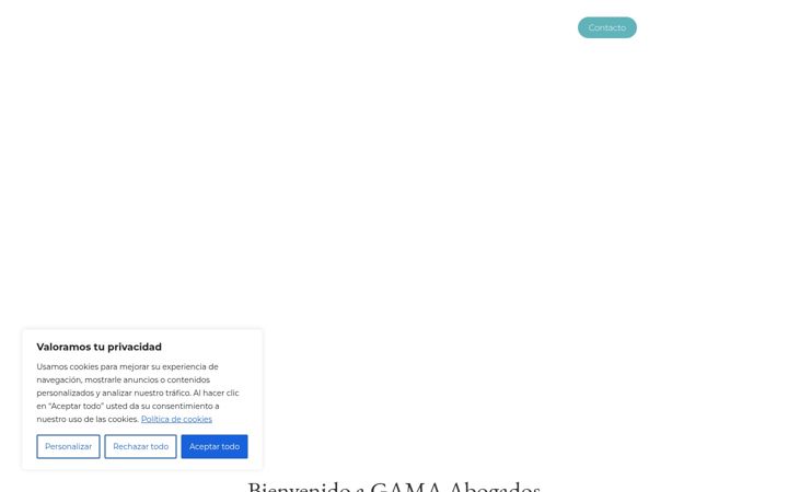 Screenshot of gamaabogados.es