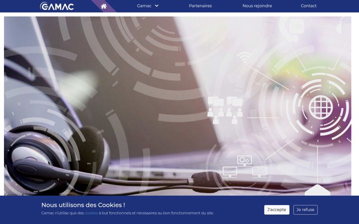 Screenshot of gamac.fr