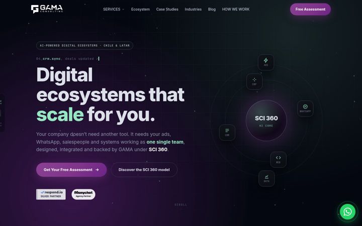 Screenshot of gamaconsulting.io