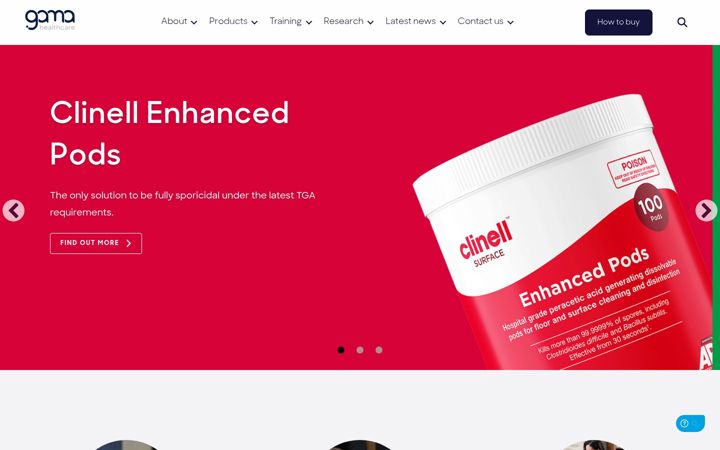 Screenshot of gamahealthcare.com.au