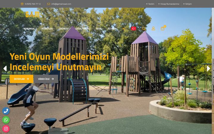 Screenshot of gamainsaat.com