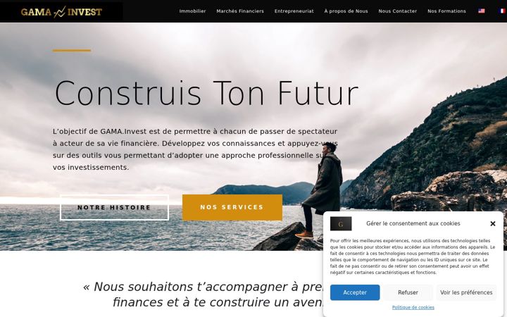 Screenshot of gamainvest.fr