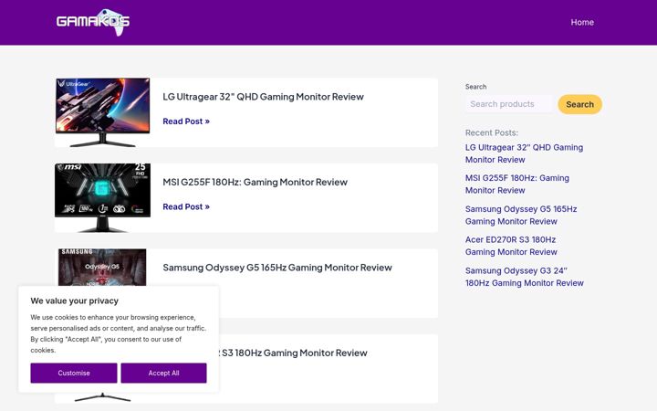 Screenshot of gamakos.com