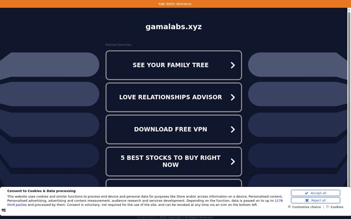 Screenshot of gamalabs.xyz