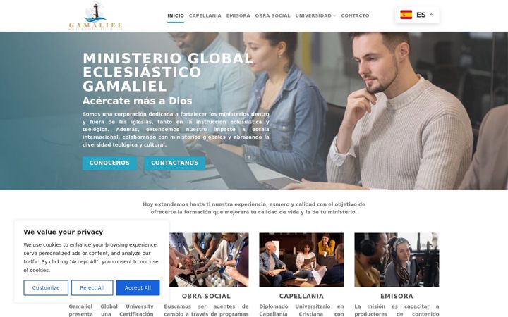 Screenshot of gamalielinc.com