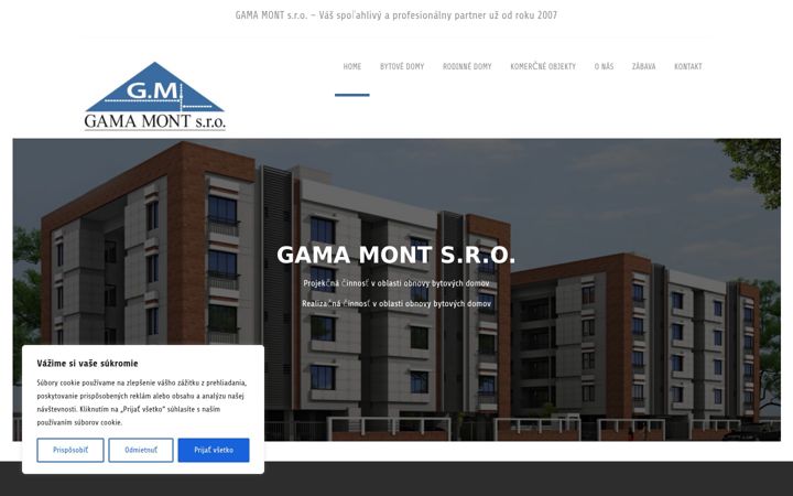 Screenshot of gamamont.sk