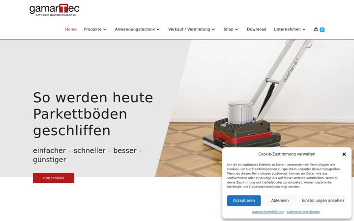 Screenshot of gamartec.ch