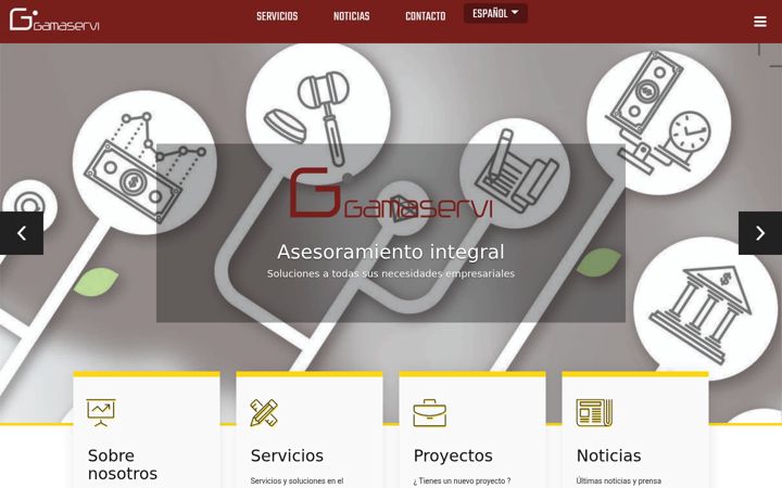 Screenshot of gamaservi.es