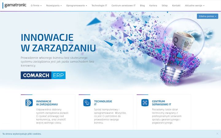 Screenshot of gamatronic.pl