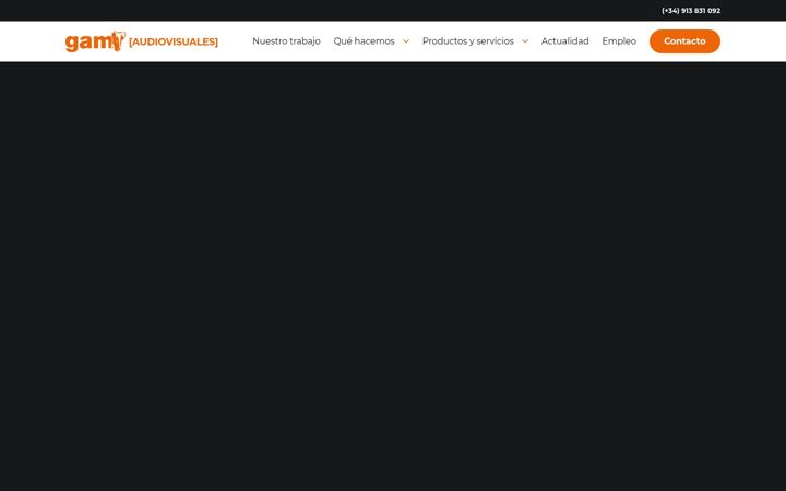 Screenshot of gamaudiovisuales.com