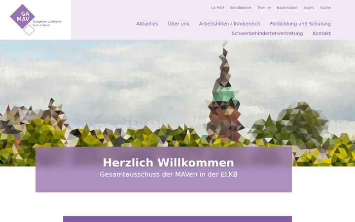 Screenshot of gamav-kirche-bayern.de