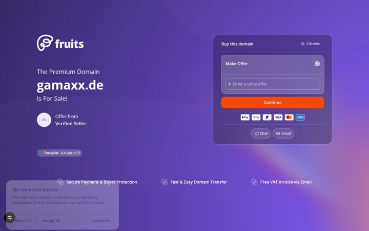 Screenshot of gamaxx.de