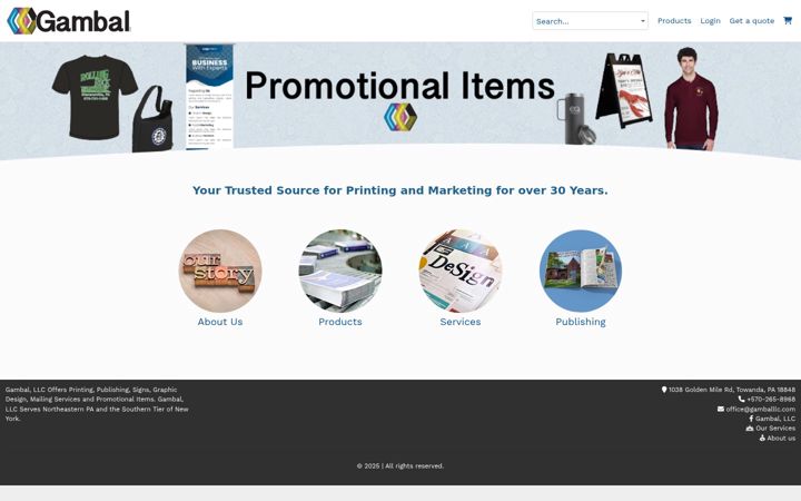 Screenshot of gamballlc.com