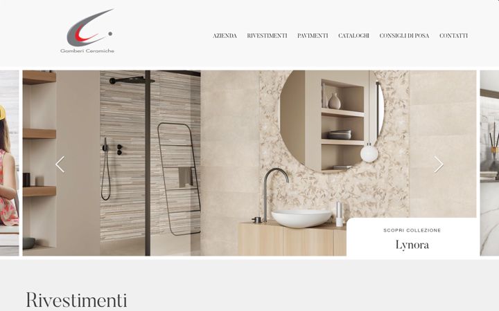 Screenshot of gambericeramiche.it