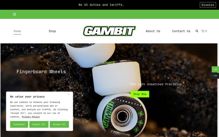 Screenshot of gambit-worldwide.com