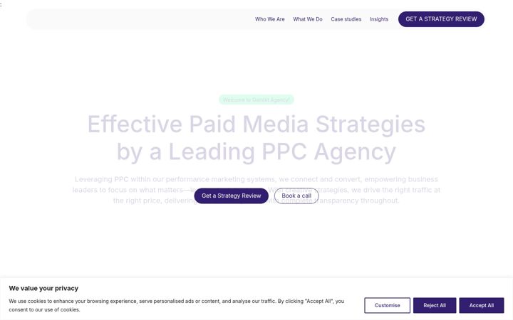 Screenshot of gambitagency.co.uk