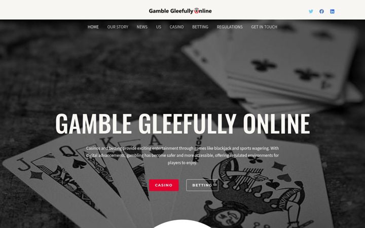 Screenshot of gamblegleefullyonline.com