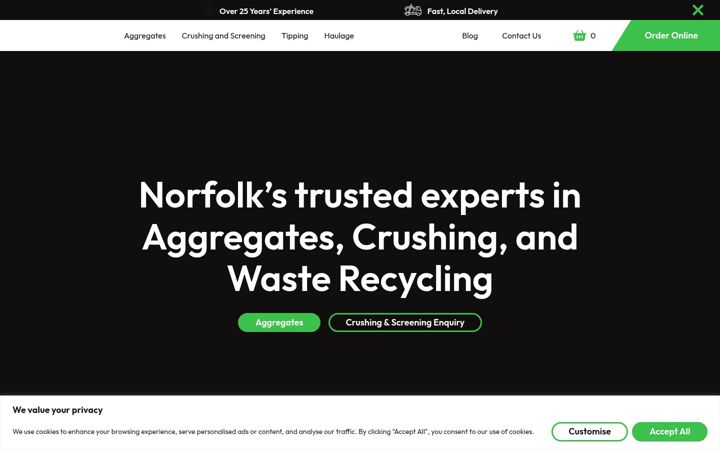 Screenshot of gambleplantnorfolk.co.uk
