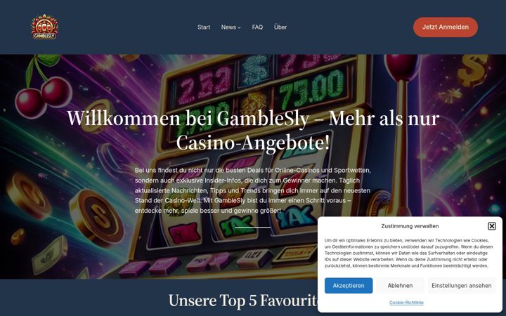 Screenshot of gamblesly.com