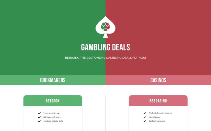 Screenshot of gambling-deals.com