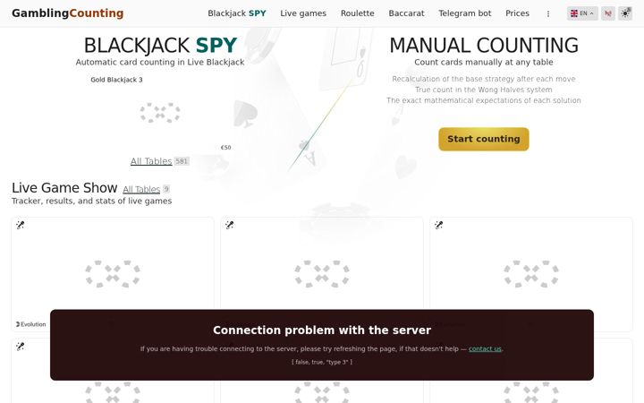 Screenshot of gamblingcounting.com
