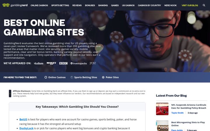Screenshot of gamblingsites.org