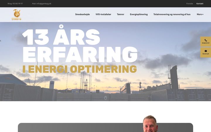 Screenshot of gambyg.dk