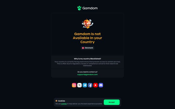 Zrzut ekranu gamdom.com