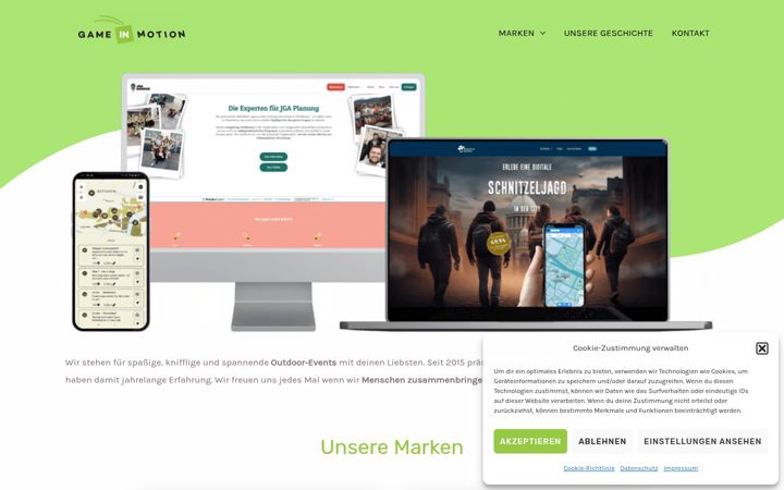 Screenshot of game-in-motion.de