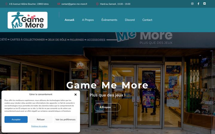 Screenshot of game-me-more.fr