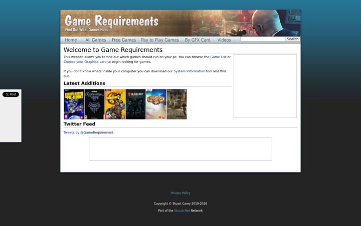 Екранна снимка на game-requirements.com