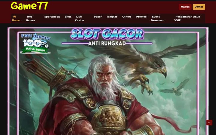 Screenshot of game77.org