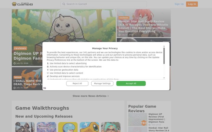 Screenshot του game8.co