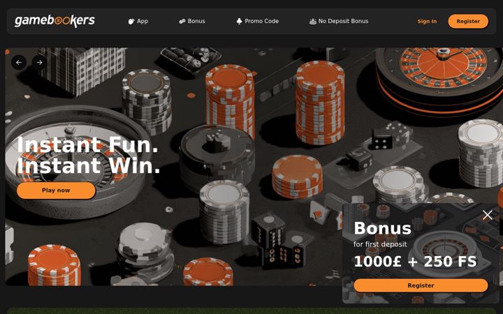 Screenshot of gamebookers-uk.com