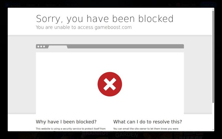 Screenshot of gameboost.com