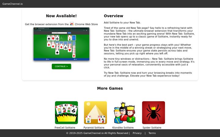 Screenshot of gamechannel.io